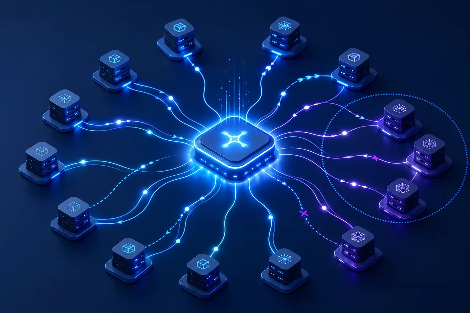 OpenRouter erklärt: Eine API für jedes LLM - und was das für EU-Teams bedeutet Ein zentraler Routing-Knoten, der eine Anwendung über eine einzige Schnittstelle mit vielen verschiedenen Sprachmodell-Anbietern verbindet